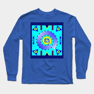 Multicolored strokes and shapes Long Sleeve T-Shirt